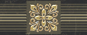 Керамическая плитка Роял Бордюр чёрный AD B484 60045 6